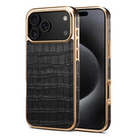 MagSafe機能 大人カッコイイ クロコダイル柄 メッキ 4色 iPhone用ケース