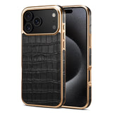 MagSafe機能 大人カッコイイ クロコダイル柄 メッキ 4色 iPhone用ケース