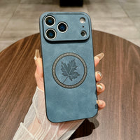 メープルリーフ MagSafe対応 フルカメラ保護 耐衝撃シェル 5色 iPhone17用ケース