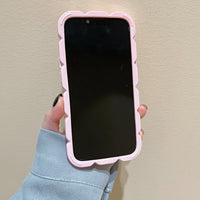 パールブレスレットチェン付き 3D Ice Lattice Case iPhone用ケース