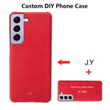 【名入れ可】Galaxy 本革レザーケース｜S25・S24・S23Ultra対応｜大人かわいいカスタムスマホカバー