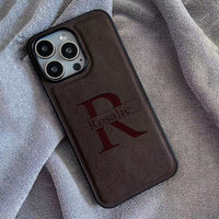 カスタマイズ 名前 イニシャル入れ 大文字 イニシャル  オーダーメイド４色 iPhone用ケース　