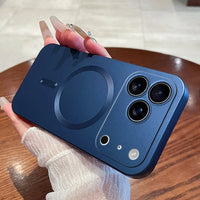 17シリーズ登場❣ ラグジュアリー マグネット式 ワイヤレス充電対応 マットケース 耐衝撃 ソフトカバー ３色 iPhone用ケース