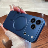 17シリーズ登場❣ ラグジュアリー マグネット式 ワイヤレス充電対応 マットケース 耐衝撃 ソフトカバー ３色 iPhone用ケース