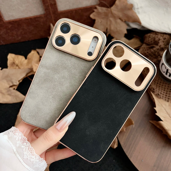 大人カッコいい 柔らかラムスキン( lambskin Leather) 4色 iPhone用ケース