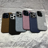 フラックスファブリック マグネット式 iPhone用ケース｜ワイヤレス充電対応・アルミ合金レンズ保護 | 7色