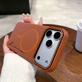 名入れ可 ライチ調レザー風 マグネット式 TPU スマホケース｜大人かわいいカスタム(Side）