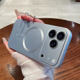 17シリーズ登場❣ ラグジュアリー マグネット式 ワイヤレス充電対応 マットケース 耐衝撃 ソフトカバー ３色 iPhone用ケース
