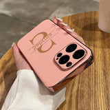 ラムスキン 大文字イニシャル ラグジュアリー オーダーメイド5色 iPhone用ケース