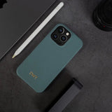 名入れ 本革 iPhone用ケース｜大人上品 カスタムイニシャル入れ入れ 高級レザー カバー【iPhone17対応】