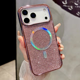 MagSafe対応 ダイヤモンド風 キラキラ iPhone用ケース｜グリッター マグネット充電対応 韓国風 おしゃれケース iPhone17 Air / Pro Max対応