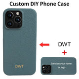 名入れ 本革 iPhone用ケース｜大人上品 カスタムイニシャル入れ入れ 高級レザー カバー【iPhone17対応】