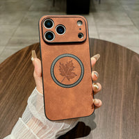 メープルリーフ MagSafe対応 フルカメラ保護 耐衝撃シェル 5色 iPhone17用ケース