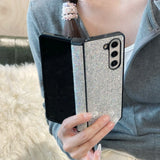 シンプル ゴージャス きらびやかな 可愛い ラインストーンヒンジ保護 SamsungGalaxy用ケース