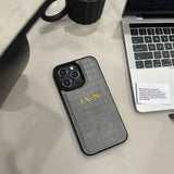 名入れ iPhone用ケース｜クロコダイル柄・イニシャルカスタム対応