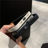 高品質レザー カスタム文字 シルバーで 刻印できる オーダーメイド 5色 iPhone用ケース(シルバー：中央3D刻印）