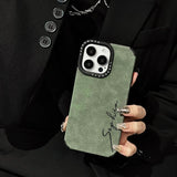触り心地いい 筆記体でカッコよく高品質レザー 名入れ オーダーメイド ５色 iPhone用ケース(Side)