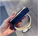 ラグジュアリーファッションカメリアフラワーリストバンド ホルダー付き Galaxy Z Flip用ケース