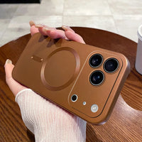17シリーズ登場❣ ラグジュアリー マグネット式 ワイヤレス充電対応 マットケース 耐衝撃 ソフトカバー ３色 iPhone用ケース