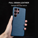 【MagSafe対応・本革】Galaxy S26 Ultra用ケース 高級レザーケース ワイヤレス充電対応 耐衝撃 ソフトTPUカバー