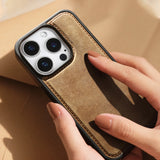 大人カッコイイ リアルレザー ビンテージ MagSafe機能 5色 iPhone用ケース