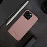名入れ 本革 iPhone用ケース｜大人上品 カスタムイニシャル入れ入れ 高級レザー カバー【iPhone17対応】
