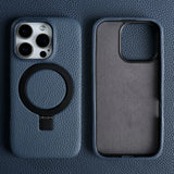 【本革・高級感】マグネットリングスタンド付き iPhone用ケース｜磁気吸着対応 レザーケース｜iPhone 18シリーズ対応