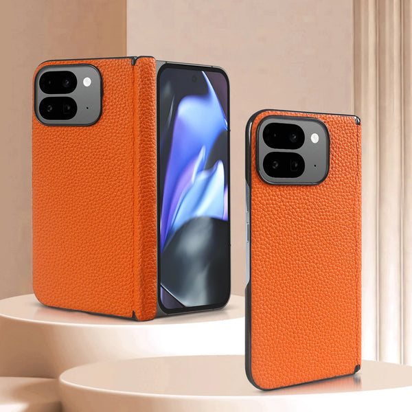 大人カッコイイ リアルレザー Google Pixel 9 Pro Fold用ケース