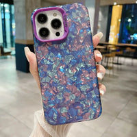 きらびやかな夢のコーンシェル大理石 4色iPhone用ケース