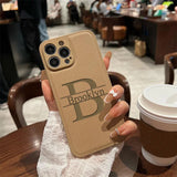 《16～14シリーズ》高品質レザー 大人カッコいい 大文字イニシャル 名入れ 文字入れ ８色 iPhone用ケース