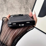 iPhone Duo用 MagSafe対応 PUレザーケース｜リングホルダー・スタンド機能・耐衝撃・ヒンジ保護カバー