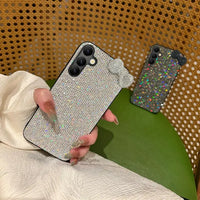 キラキラ きらびやかな ラインストーン 可愛いリボン SamsungGalaxy用ケース