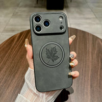 メープルリーフ MagSafe対応 フルカメラ保護 耐衝撃シェル 5色 iPhone17用ケース