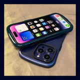 New 衝撃吸収機能 透明5色 ポップな iPhone用ケース