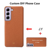 【名入れ可】Galaxy 本革レザーケース｜S25・S24・S23Ultra対応｜大人かわいいカスタムスマホカバー