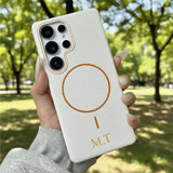 ＼超軽量＆耐衝撃／ Samsung Galaxy Ultra/Plus 用 高級ライチ柄レザーケース｜磁気吸着・カスタム対応