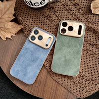 大人カッコいい 柔らかラムスキン( lambskin Leather) 4色 iPhone用ケース
