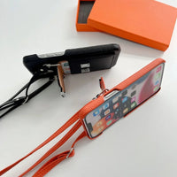 カードホルダー クロースバディーショルダーストラップ付き6色 iPhone用ケース