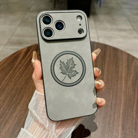 メープルリーフ MagSafe対応 フルカメラ保護 耐衝撃シェル 5色 iPhone17用ケース