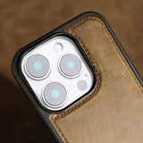 大人カッコイイ リアルレザー ビンテージ MagSafe機能 5色 iPhone用ケース