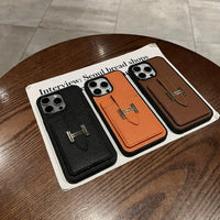 カードホルダー付き 上品質革仕様3色 iPhone用ケース