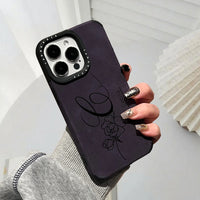 大人カッコイイ 筆記体で オリジナルのカスタム文字入れ 4色 iPhone用ケース