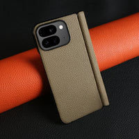 大人カッコイイ リアルレザー Google Pixel 9 Pro Fold用ケース