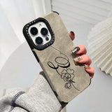 大人カッコイイ 筆記体で オリジナルのカスタム文字入れ 4色 iPhone用ケース
