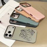 カスタム対応 スケッチラインデザイン 多色 iPhone用ケース（iPhone 17〜11対応）
