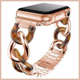 ブレスレット型 ステンレスMixチェーン ９色 Apple Watch用 ベルト