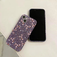 キュートな紫でがたまらない❣ お花のシリーズ iPhone用ケース
