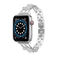 ダイヤのクローバーが輝く大人可愛い2 色 Apple Watchベルト＆保護ケース