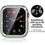 新商品 Bling Glass+スクリーンプロテクター付き ツートンカラー11色  Apple Watch用 Case