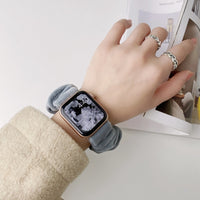 スタイリッシュなブレスレット シュシュ スタイル 3色 Apple watch用バンド